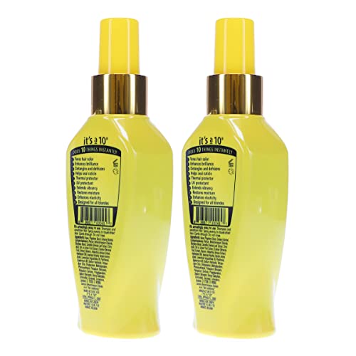 Blonde Leave-In Hair Conditioner 4 oz Pack of 2 - Neutralizes Brassiness & Adds Shine