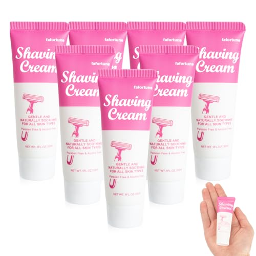 Womens Shaving Cream Bulk Travel,1fl oz/30ml Shave Gel for Women,Care Dry Skin Womens Shave Gel for Travel Guests(Jasmine,Pack of 20)