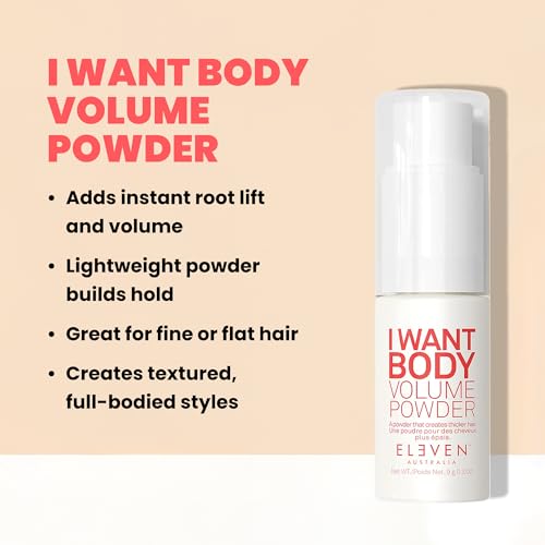 ELEVEN AUSTRALIA I Want Body Volume Texture Powder - Lightweight Hair Volumizer, 0.3 Oz