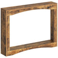 Rustic Brown Narrow Console Table - 39.3" Slim Entryway & Behind Couch Table