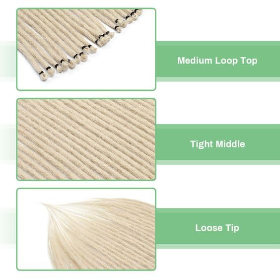 24 Inch Straight Dreadlock Extensions - 30 Strands, Synthetic Hair, Handmade