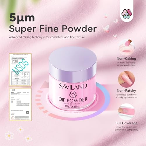 Dip Powder Nail Kit with Drill 20 Colors Summer Neon - SAVILAND Variation of 89 Pcs-Summer / Multicolor