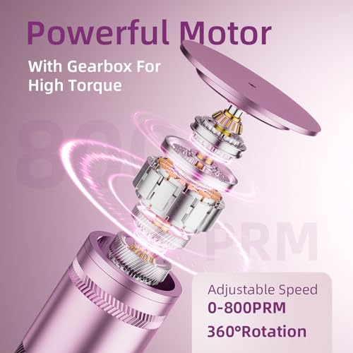Electric Foot Callus Remover: Diamond-Coated Foot File with 3 Adjustable Speed - 60pcs Sandpaper Discs, Detachable Washable Head - Professional Pedicure Tools for Women
