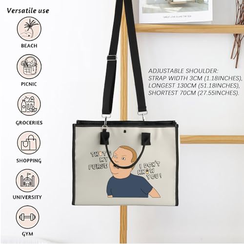 Cartoon Quote Gift TV Series Fans Cosmetic Bag Cartoon Tote Bag Tv Show Character Inspired Gift (My Purse LT)