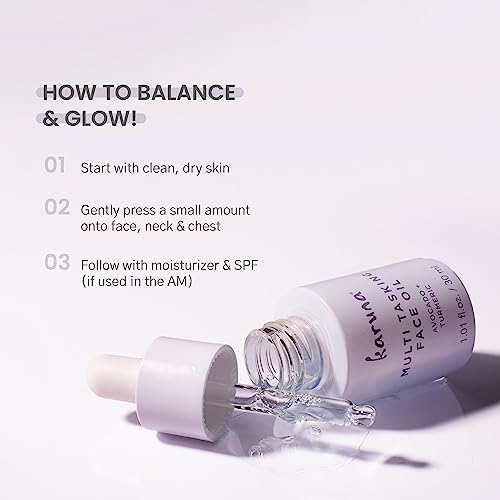 Karuna Multi-Tasking Face Oil - Hydrating & Radiance-Boosting Facial Oil for All Skin Types, 30ml
