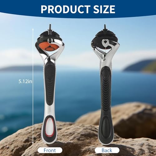 Replace Handle Compatible with Gillette Fusion5 Razors for Men, Comfort Glide Razor Handle Non-slip Ergonomic Handles, Only the handle(1 Pack Black)