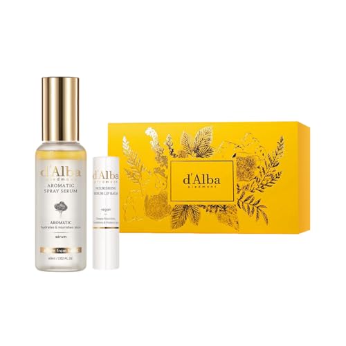 White Truffle Vegan Lip Balm & Aromatic Spray Serum Duo - Deep Hydration & Glow