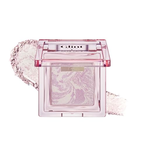 Glint Marble Highlighter Icicle Moon 0.08oz - Korean Makeup, Long-Lasting Glow
