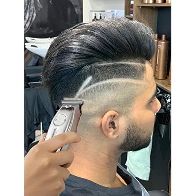 KEMEI Professional Beard and Hair Trimmer for Men, Cordless T-Blade Trimmers, Electric Hair Clippers for Barbers and Stylists, All Body Grooming Model 1949