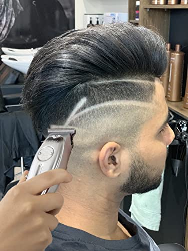 Cordless T-Blade Beard & Hair Trimmer for Men — Silver, KM-19499