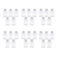 TRENDBOX Pack of 30-100ml Clear Empty PET Mini Storage Bottles Hard Plastic Durable Turn Screw Cover Cap Round Filling Liquid Rhinestones Water Container