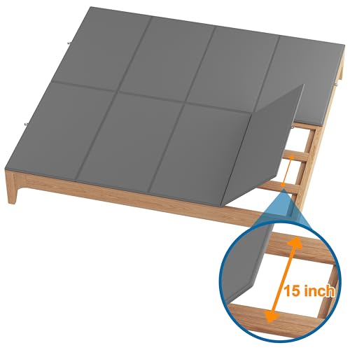 Grey King Size Bunkie Board - Heavy Duty Non-Slip Mattress Support