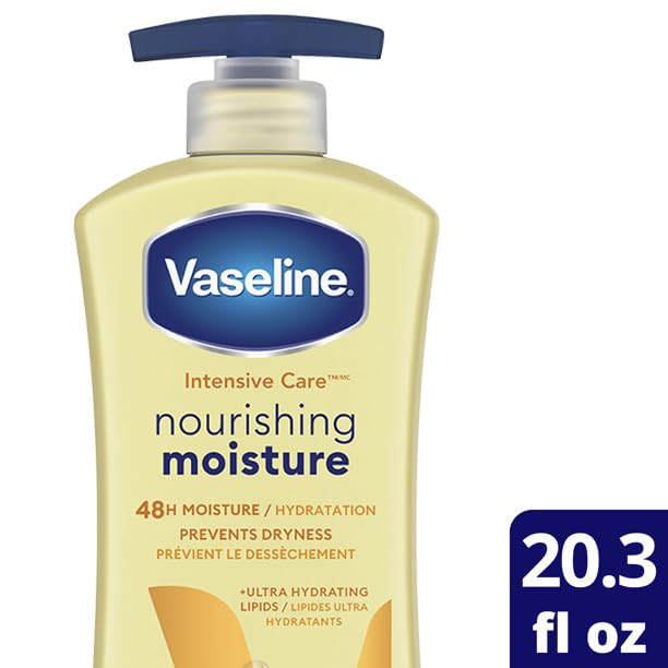 Vaseline Intensive Care Healing Body Lotion for Dry Skin 20.3oz Pack of 2