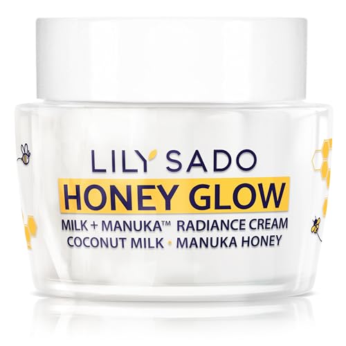 HONEY GLOW Radiance Cream - Manuka Honey Face Moisturizer with Coconut & Apricot, Anti-Aging 2 oz