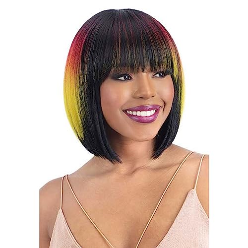 Freetress Shake N Go Legacy Human Hair Blend Wig Victoria - Dark Brown 2
