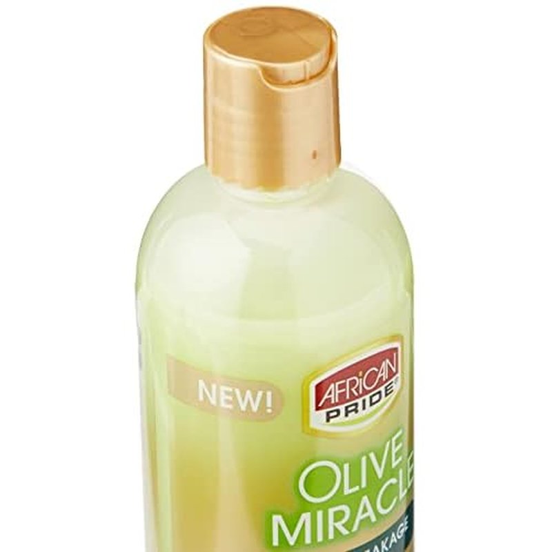 African Pride Olive Miracle 2-in-1 Shampoo and Conditioner, 12 Ounce