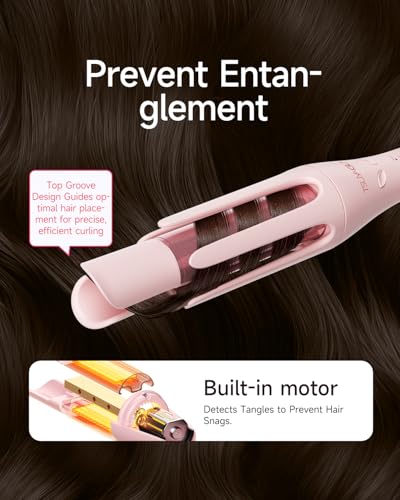Automatic Curling Iron with Long Barrel - Upgraded Salon-Style Hair Curler