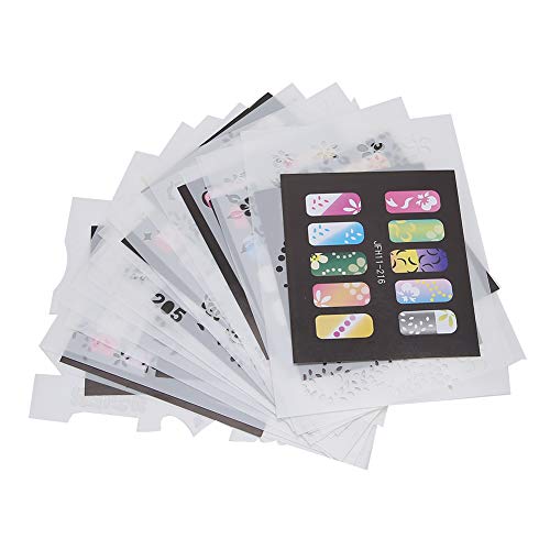 ?shenruifa 20Pcs Reusable Nail Art Stencils Kit - DIY Manicure Templates for Nail Design, French Tips & Gel Polish Application