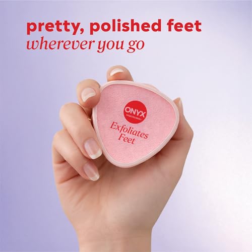 Onyx Professional Pedi Polisher, 2-in-1 Nano Glass Exfoliator