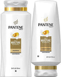 Pantene Moisturizing Shampoo & Silicon-Free Conditioner Bundle - Old Version, Dry Hair Care