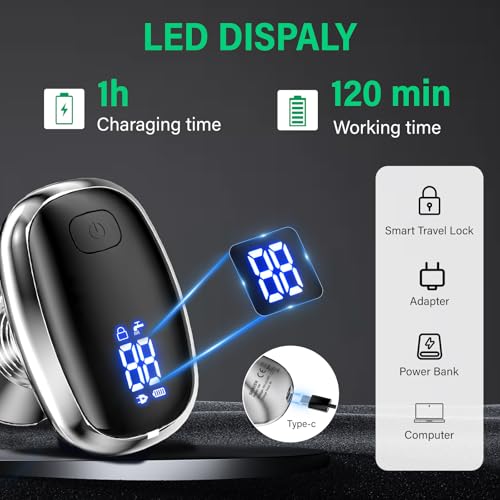 Electric Razors for Women Legs 3-Blade Shaver Heads Waterproof Rechargeable Shaver Multi-Use for Hair Removal on Legs Bikini Body (Silver)
