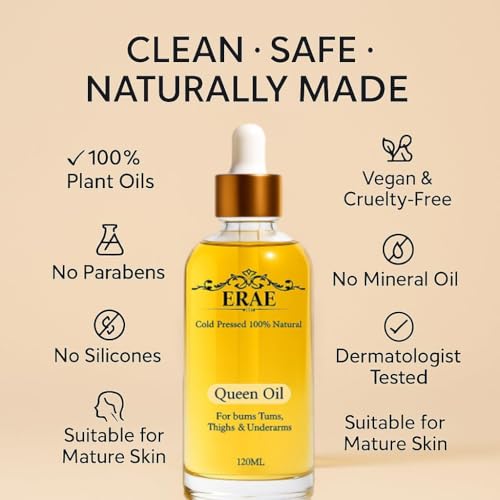 ERAE Queen Body Oil - Botanical Hydrating & Firming Oil for Crepe Skin - Variation 1
