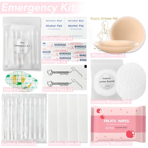 Women's Emergency Kit for Weddings 29 Essential Items for Brides Daily Use All in One Travel Kit Personal Care Survival Set for Team Bride