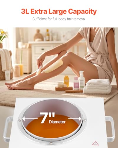 Large Capacity Wax Warmer 3000ML 300W Adjustable Temperature for Hair Removal