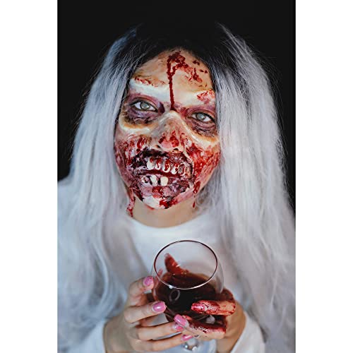 Professional Special Effects Makeup Kit with 12 Face & Body Paints, Brushes & Wound Modeling Tools