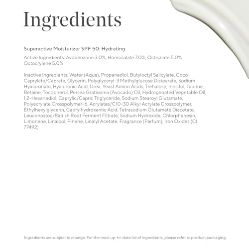 Hydrating SPF 50 Face Moisturizer with Hyaluronic Acid - Lightweight & Nourishing