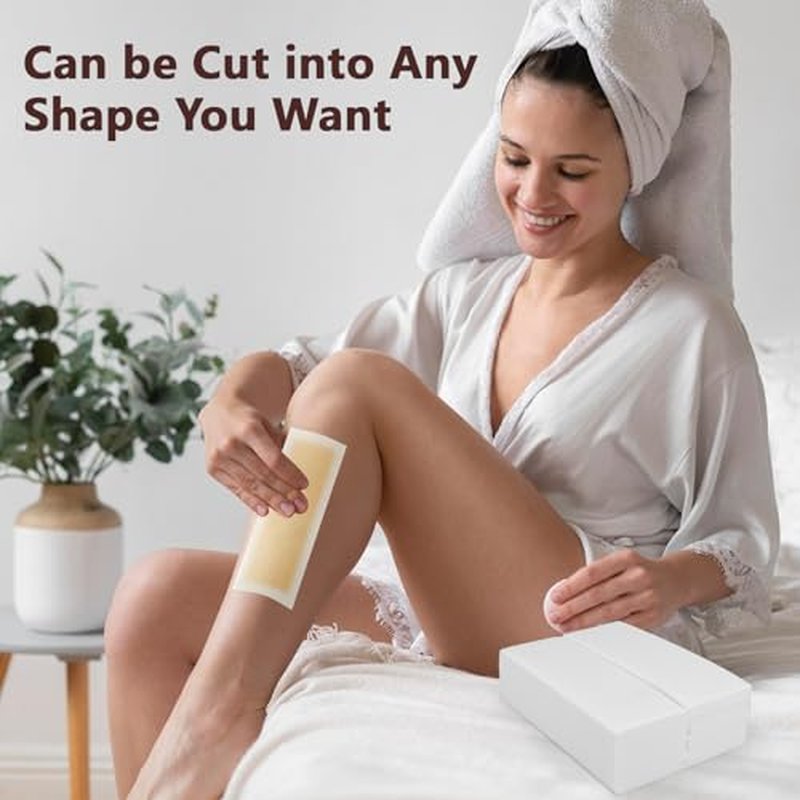 250 Pcs Large Non Woven Wax Strips for Hair Removal, 7.8''x 2.75'' Waxing Strips, Body and Facial Waxing Paper without Wax, Soft and Skin-friendly, for Face, Arms, Armpit, Chest, Back, Bikini, Leg