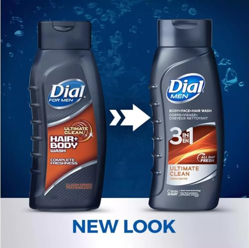 Men's Hair and Body Wash - Ultimate Clean, 16 Fl Oz, Pack of 3 - Fresh Scent