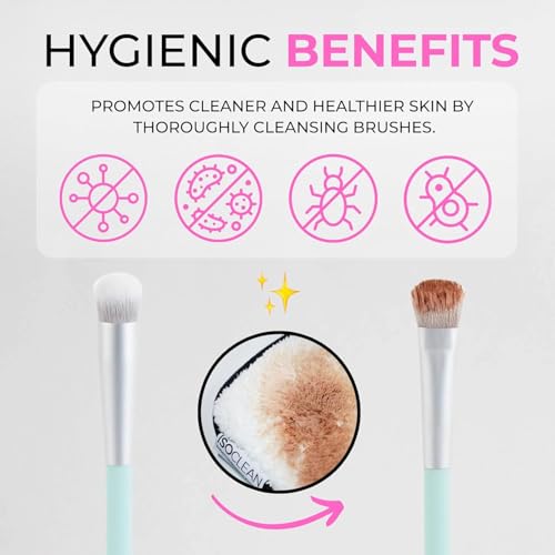 ISOCLEAN Makeup Brush Cleaner Spray 9 Fl Oz - Easy Pour with Dip Tray