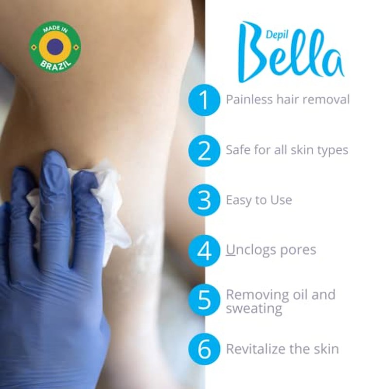 Depil Bella Dolomite Powder for Pre and Post Waxing | Body and Facial | 800g