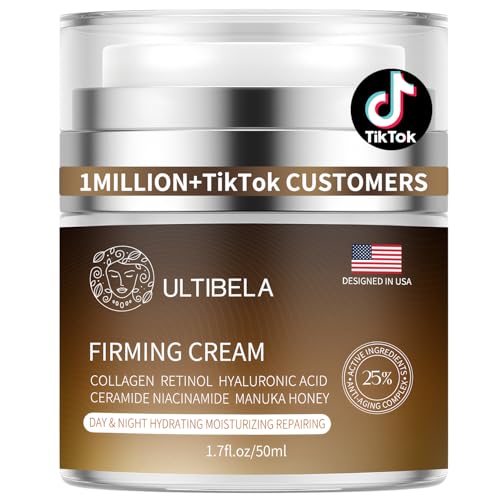 Tighten and Lift Neck Cream, Deep Hydration Neck Firming Cream with Retinol, Collagen & Honey Anti-Aging & Wrinkle Moisturizer for Face, Neck & D?collet? Women & Men 1.7 Fl Oz