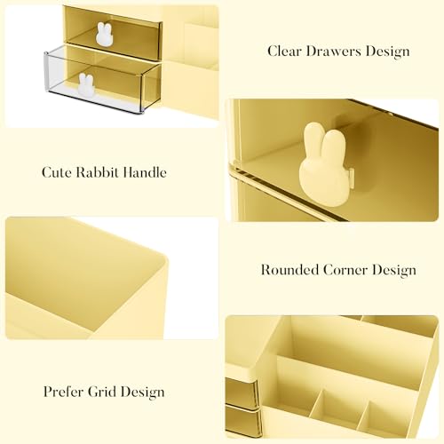 Makeup Organizer with Drawers - Cosmetic Storage Box for Vanity, Skincare & Makeup Tools