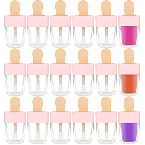 Cute Ice Cream Shaped Lip Gloss Tubes - 8ml Refillable Containers, 30 Pack