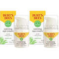 Burt's Bees Calming Eye Cream With Aloe and Rice Milk, Moisturizes Without Causing Redness or Irritation, 98.7 Percent Natural Origin Skin Care, 0.5 oz. Bottle, (Pack of 2)