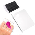 Makeup Mixing Palette with 1PC Spatula and Hand Palette Makeup Mixing Tray Plastic 50 PCS Lipstick Applicators