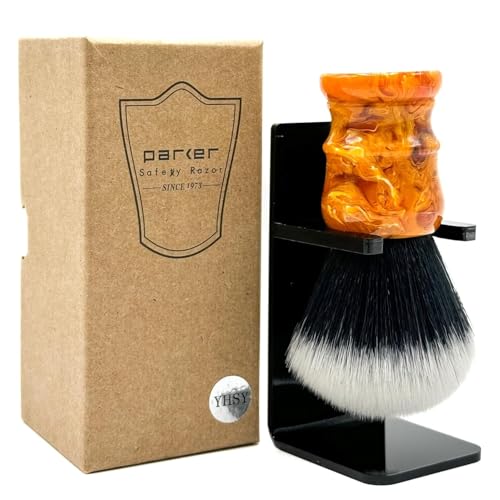 Synthetic Shaving Brush with Vegan Bristles and Elegant Handle