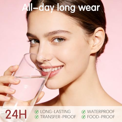 Double-Ended Lip Gloss ? Nourishing Tinted Lip Oil for a High-Shine Finish, Plumps, Non-Sticky, Moisturizes Dry Lips, Vegan & Cruelty-Free Lip Makeup (03 Tomato Red)