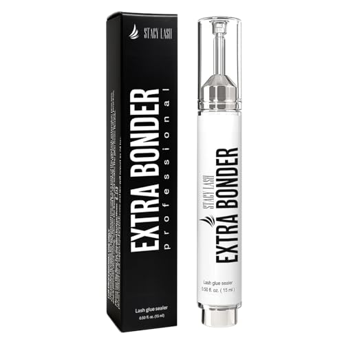Extra Bonder for Lash Extensions 15ml + Eyelash Extension Primer - Stacy Lash/Eyelash Extension Sealer/Reduces Lash Extension Glue Fumes/Protein Oil Remover/Eyelash Extension Cleanser Spray 40