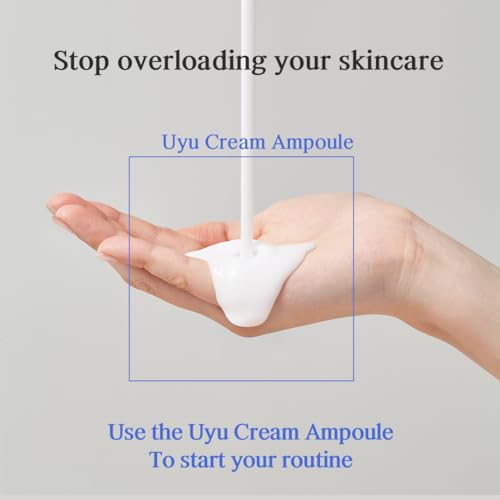 NACIFIC Uyu Cream Ampoule 50ml ? Milk Protein Hydrating Serum with Jeju Milk Extract, Ceramide Complex for Dry & Sensitive Skin, Barrier Repair, Long-Lasting Moisture