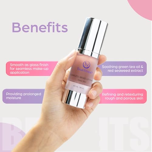 Professional Grade Flawless Makeup Primer ? Smooth, Hydrating, Dewy Base With Plant Oils, Ceramides & Seaweed Extracts | Vegan & Cruelty-Free | 1 oz
