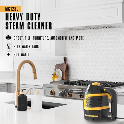 Handheld Steam Cleaner MC1230 with 11 Accessories & 10-Minute Runtime