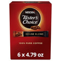 Nescafe Taster's Choice House Blend Light Roast Instant Coffee Pack of 6, 80 Singles Each