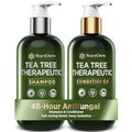 Roycederm Tea Tree Antifungal Shampoo & Conditioner Set for Scalp Care - Folliculitis Relief, Dry & Itchy Scalp, Paraben & Sulfate Free