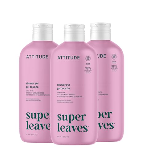 Attitude Coconut & Wild Berries Body & Face Wash 16 Fl Oz Pack of 3