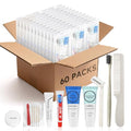 60 Pack Travel Toiletry Kits for Homeless Personal Hygiene, Bulk