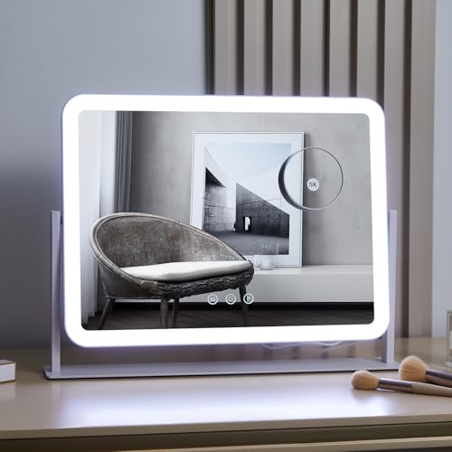 30 Pack Lighted Makeup Vanity Mirrors with Lights & 5X Magnification - White